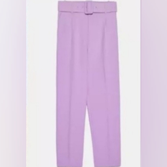 Tartan lilac trousers main image 1
